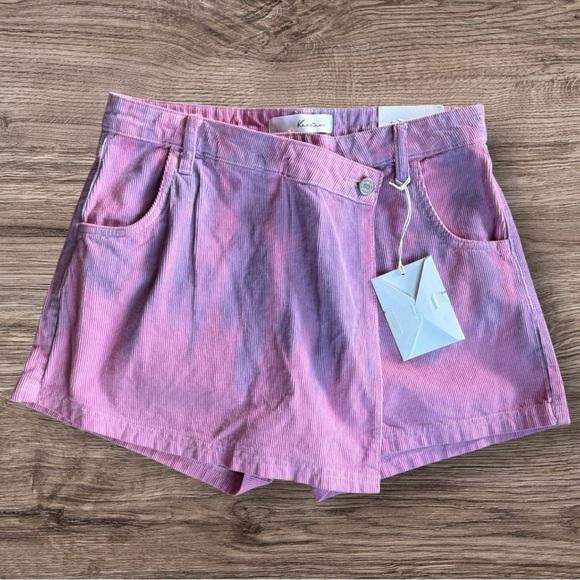 KanCan Pink Dye High Rise Skort -  NWT - Picture 1 of 5